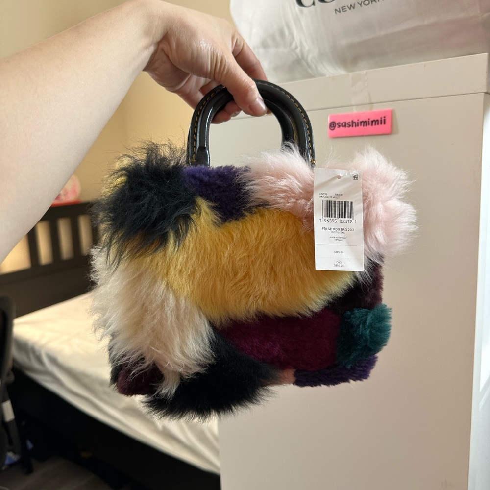 NWT Coach Shearling Rogue 20
Patchwork - Color Multi (Retail $700)